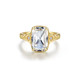 5.65cttw Grande Vintage Rose-Cut Cushion Ring Size 7