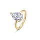 2.98cttw The Poise Pear Solitaire Ring Size 7