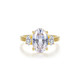 3.41cttw Oval 3-Stone Ring Size 7