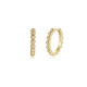 The Lumina Beaded Minimalist Statement Huggie