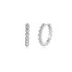 The Lumina Beaded Minimalist Statement Huggie