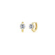 2.06cttw The Round Soltaire Floating Cut Huggie