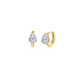 2.16cttw The Pear Solitaire Floating Cut Huggie