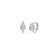 2.16cttw The Pear Solitaire Floating Cut Huggie