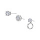 1.50cttw 3-Way Convertible Polish Halo Stud