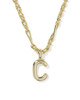 Bubble Letter C Short Pendant Necklace
