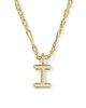 Bubble Letter I Short Pendant Necklace