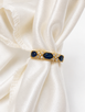 Sapphire and Diamond Band-14KY