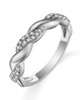 .43cttw Diamond Twist Band - 14KW