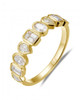 1.20cttw Emerald/Oval/Pear Diamond Band - 14KY