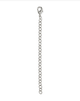 Necklace Extender 4" Rhodium Metal
