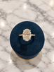 3.12cttw Lab Grown Oval Engagement Ring-14KY
