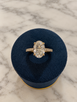 2.51cttw Lab Grown Oval Engagement Ring-14KY