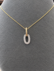 .20cttw Lab Grown Two Tone Necklace-10KY