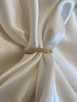 .33cttw Lab Grown Curved Diamond Band-14KY