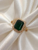 Emerald and Diamond Ring-14KY