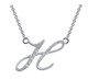 "H" Initial Necklace