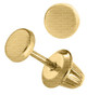 Children's Flat Disc Stud Earrings - 14KY
