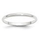 2mm Half Round Wedding Band- 14KW (Size 7) 