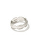 Brooke Band Ring Rhodium- Size 6