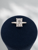 2.03cttw Lab Grown Radiant Solitaire Engagement Ring-14KW