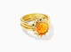 Sienna Sun Ring Set in Citrus Opal- Gold Tone (Size 5)