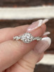 1.02cttw Round Twist Shank Engagement Ring