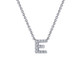Letter "E" Pendant Necklace