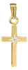 Diamond Cross Necklace-14K Gold Filled