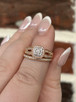 .40cttw Rose Gold Bridal Set-14KR