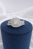 1.20cttw Princess Cut Double Halo Wedding Set-10KW