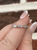 .25cttw Baguette Diamond Five Stone Band- 14KW