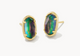 Grayson Stone Stud Earrings in Lilac Abalone
