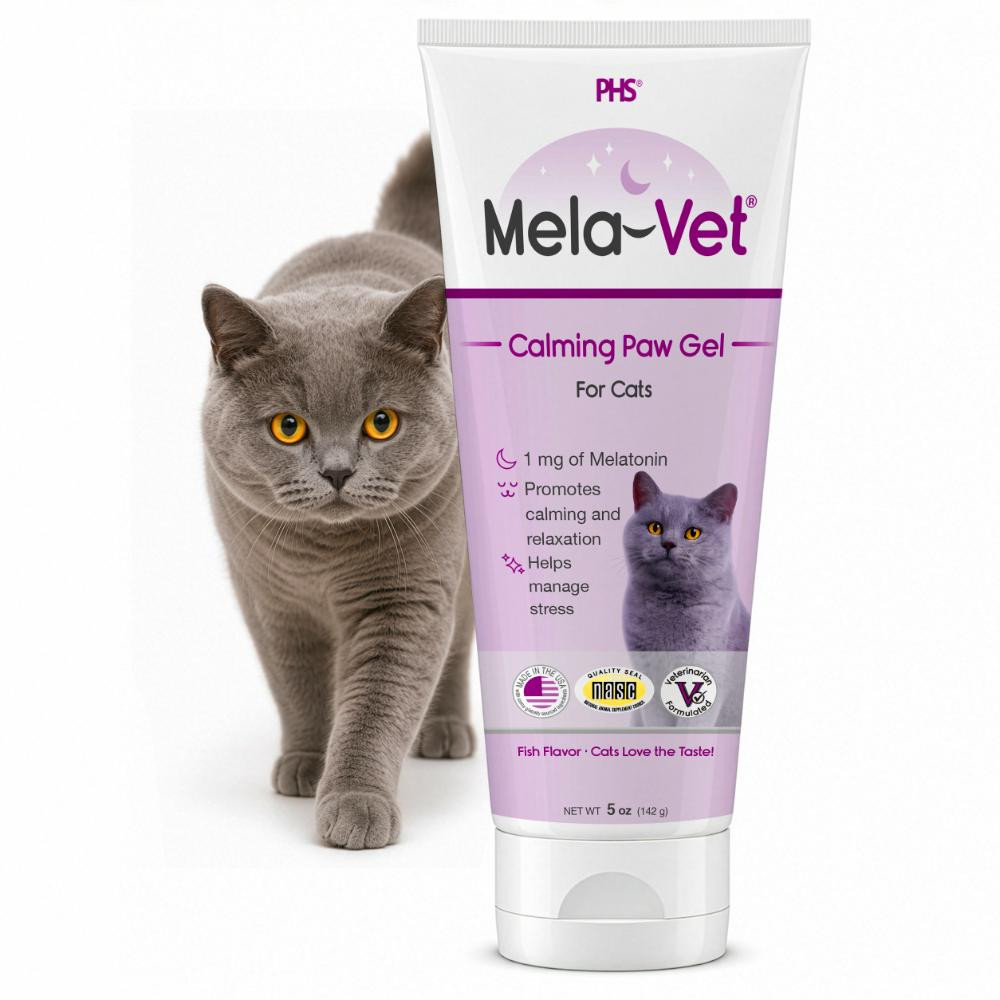 Mela-Vet Calming Paw Gel with Melatonin for Cats (5 oz)