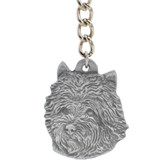 Dog Breed Keychain USA Pewter - Cairn Terrier (2.5)
