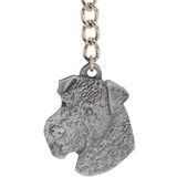 Dog Breed Keychain USA Pewter - Airedale (2.5) Dog Breed Keychain USA Pewter - Airedale (2.5)
