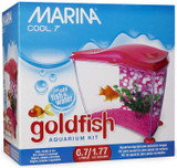 Marina Cool 7 Goldfish Aquarium Kit Pink (1.77 gal)