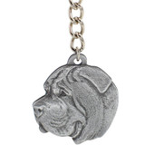 Dog Breed Keychain USA Pewter - Mastiff (2.5)