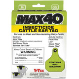 Max40 Insecticide Cattle Ear Tag, 20 count