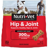 Nutri-Vet Hip & Joint Biscuits for Dogs (300 mg) (6 lbs) - Peanut Butter