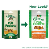 Feline Greenies Pill Pockets Cats Treats - Chicken Flavor 1.6 oz (45 count)