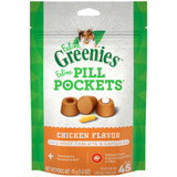Feline Greenies Pill Pockets Cats Treats - Chicken Flavor 1.6 oz (45 count)