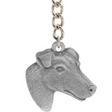 Dog Breed Keychain USA Pewter - Smooth Haired Fox Terrier (2.5)