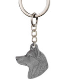 Dog Breed Keychain USA Pewter - Old English Sheepdog (2.5)