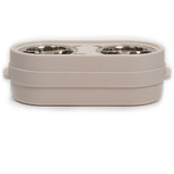 Store-N-Feed Elevated Double-Diner Pet Feeder