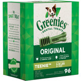 Greenies Original Dental Chew Dog Treats - Teenie 27oz (96 Bones)