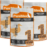 PureBites Duck Liver Freeze-Dried Treats for Dogs - 3 PACK (7.8 oz)