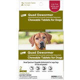 Quad Dewormer for Large Dogs (Over 45 lbs) - 2 Chewable Tablets