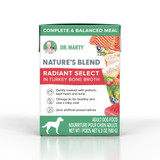 Dr. Marty Nature's Blend Radiant Select Adult Dog Food (6.3 oz) - [Turkey Bone Broth]