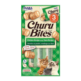 Inaba Churu Bites Cat Treat - Chicken Recipe wraps Tuna Recipe 3-Packs (1.05 oz)